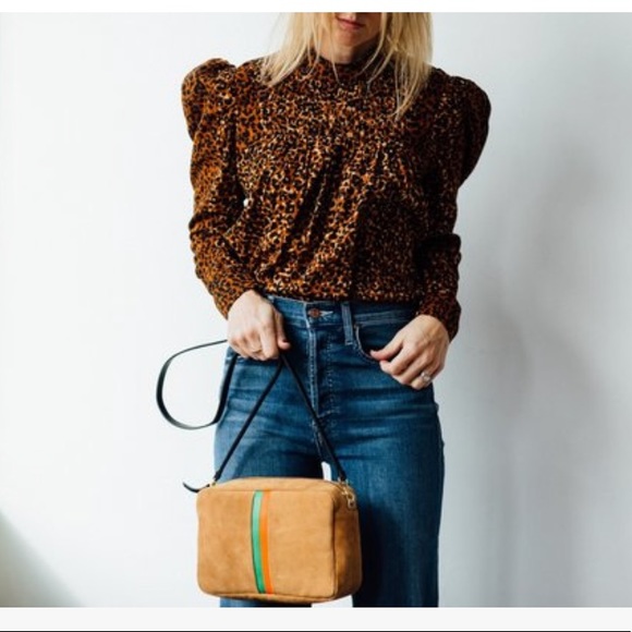 Clare V. Camel Suede Marisol Crossbody Bag NWT - Picture 11 of 15